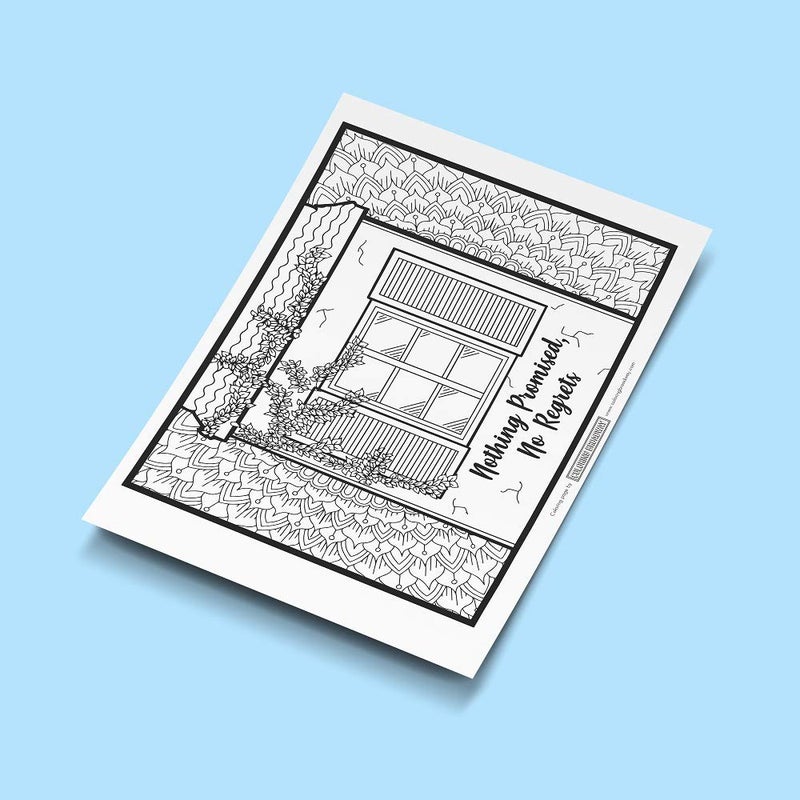 Coloring Broadway - MAMMA MIA inspired Coloring Pages (Set of 4) â€œDancing Queenâ€ Collection, Broadway Musical Merchandise, Printed on Matte Card Stock (8 1/2â€ x 11â€), Ideal Gift for a Broadway Theater - Image 4